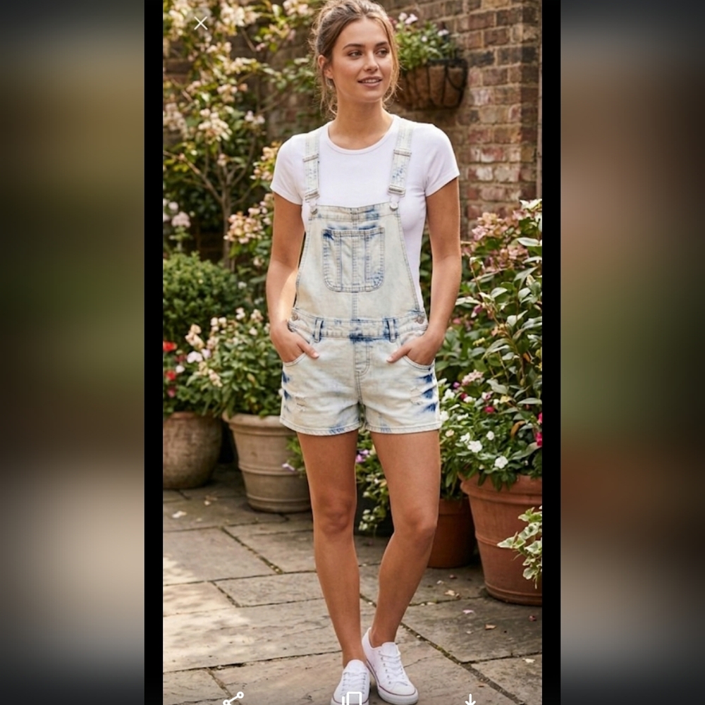 Blue Spice Overall Skirt Size 11